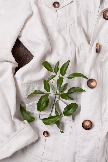 A fashion editorial showcasing clothing from top sustainable brands. The setting should be a minimalist urban studio with natural light, highlighting the clean lines and eco-friendly materials of the garments. The focus is on the brands’ commitment to ethical production and innovative design.